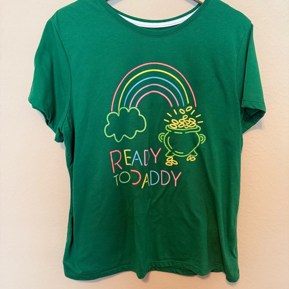 St. Patrick's Day Ready To Paddy Ladies Tee Shirt Women’s XL Parade Party Fun - Picture 1 of 5